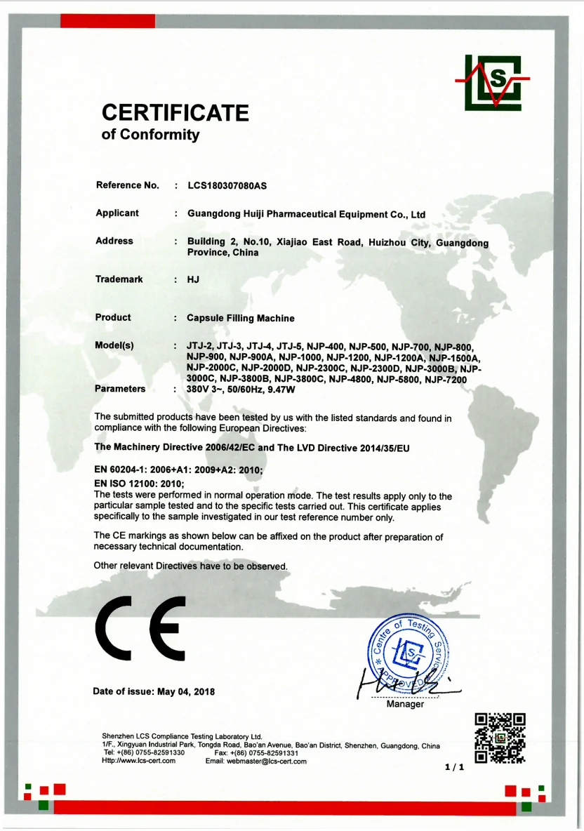 LEKAPACK CE certificate reference