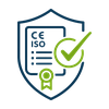 CE and ISO certified icon