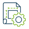Custom OEM manufacturing icon