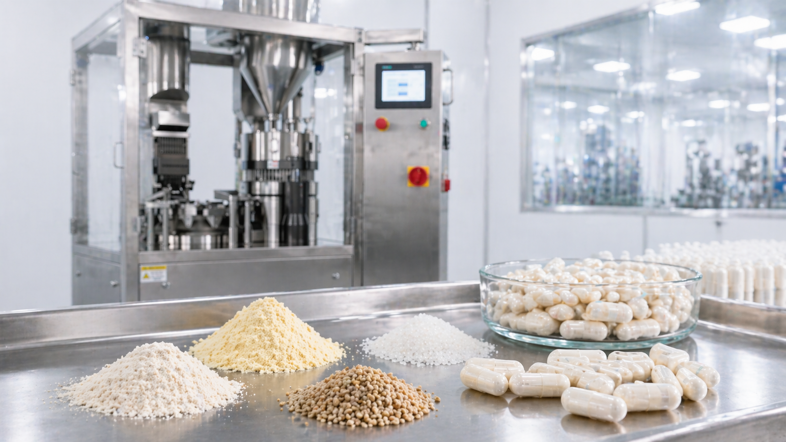 Herbal medicine capsule filling equipment for factory production