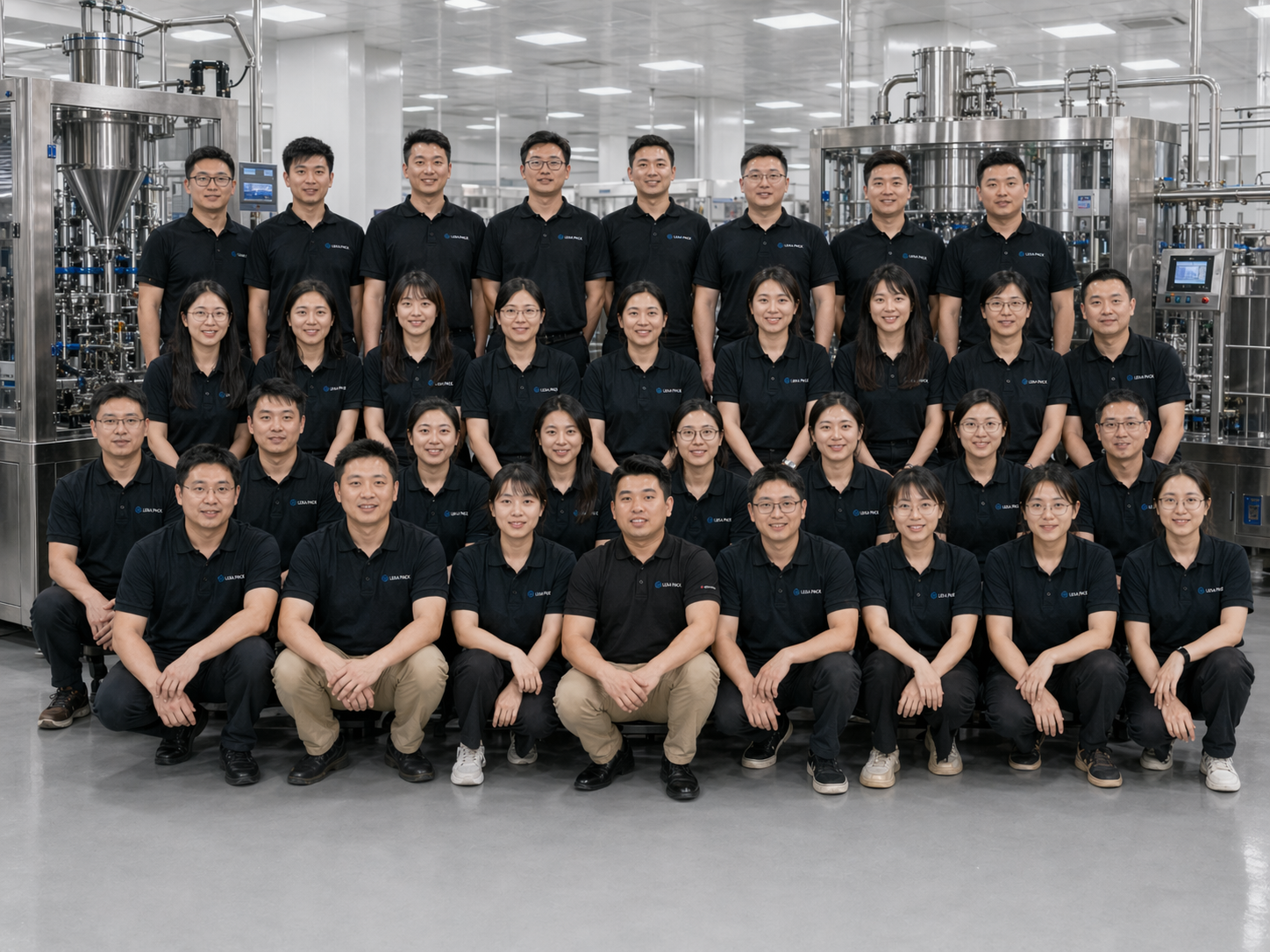LEKA Pack Line staff and technical team