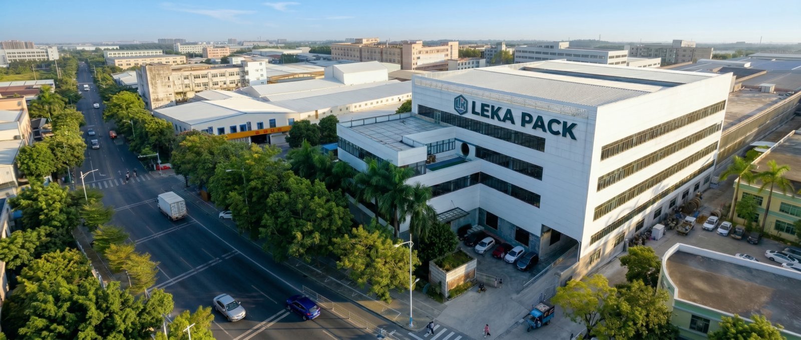 LEKA Pack Line factory building and packaging equipment production base