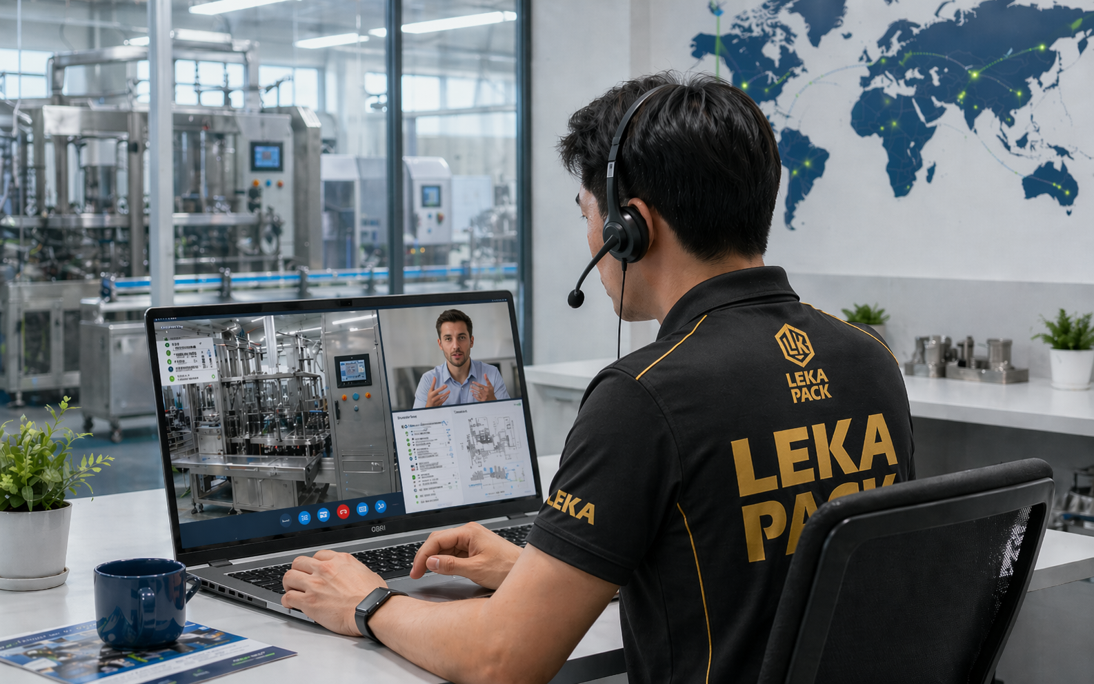 LEKA Pack remote support and online machine diagnosis