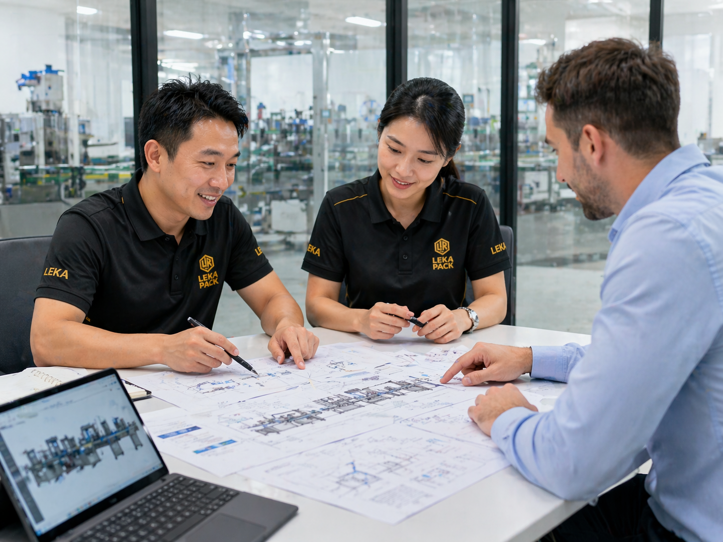 Slany Cheuang from LEKAPACK filling machine team