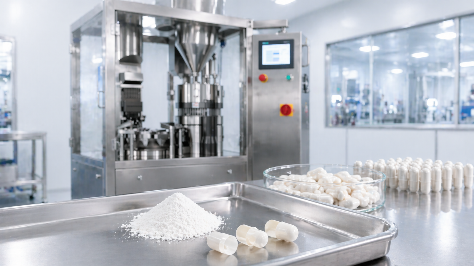 Pharmaceutical manufacturing capsule filling equipment