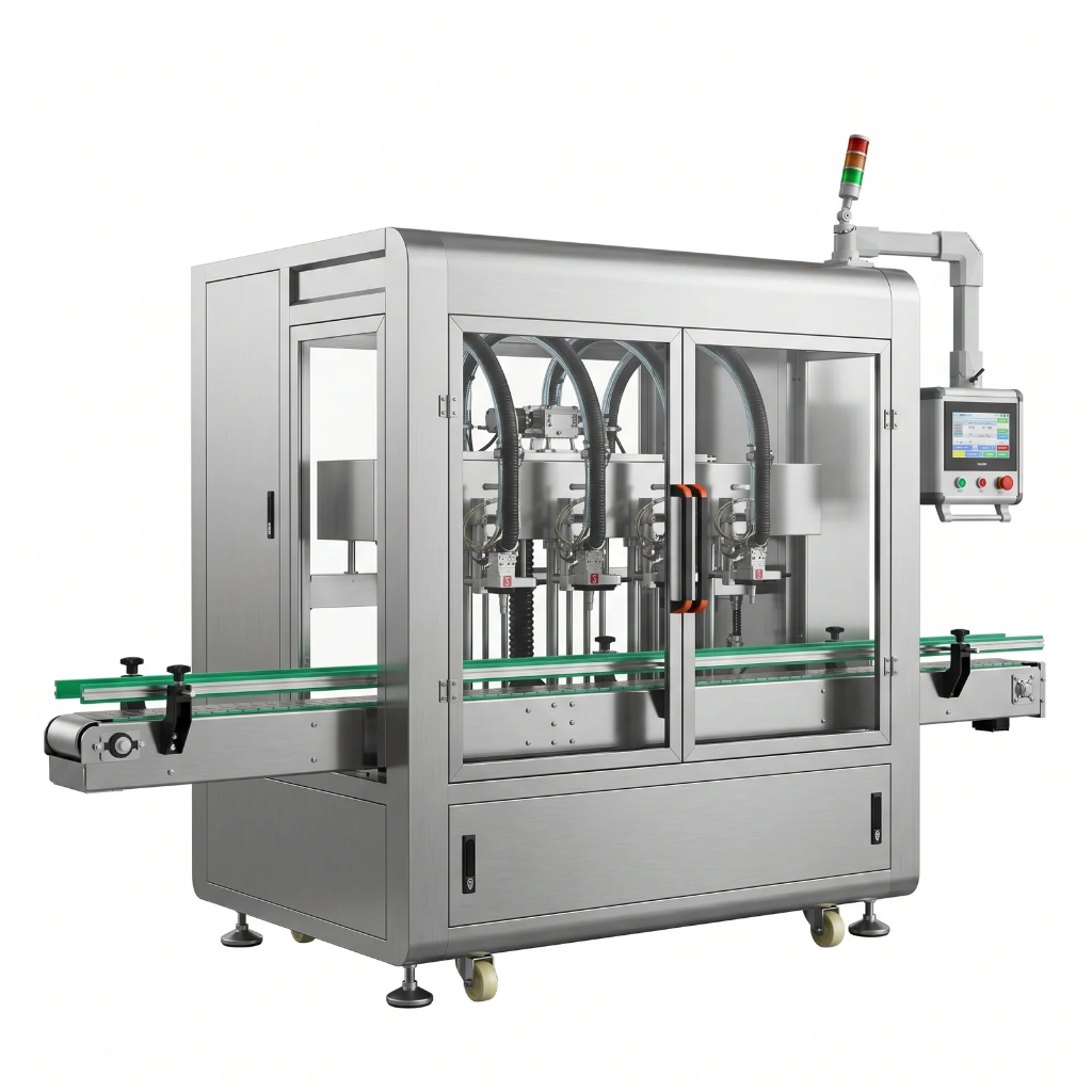 LEKA TFL4H tracking servo filling machine for lubricant oil bottles