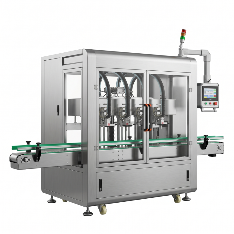LEKA-FLSFZ-04-B Four-Head Tracking Servo Filling Machine
