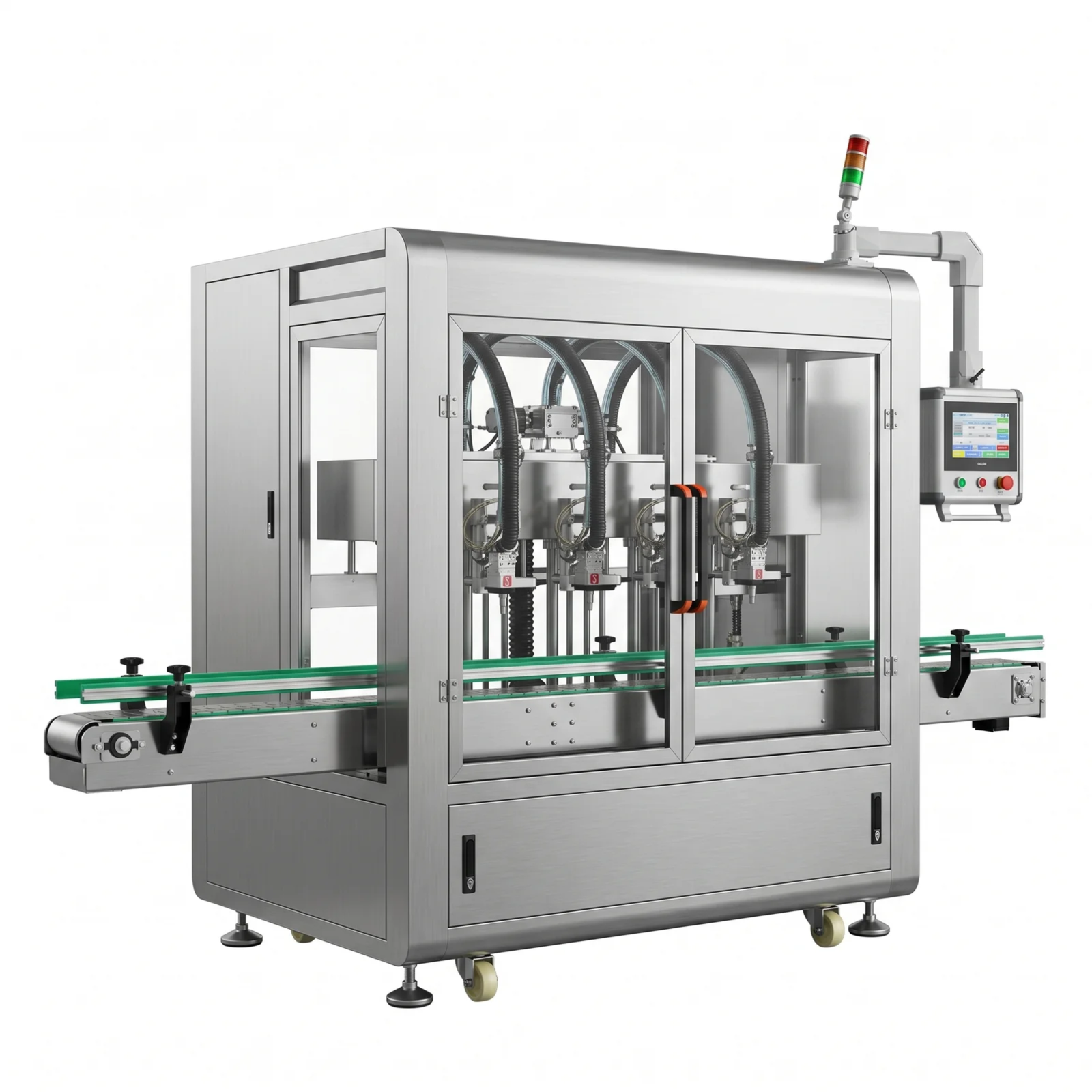 LEKA-TFL4H four-head tracking servo filling machine
