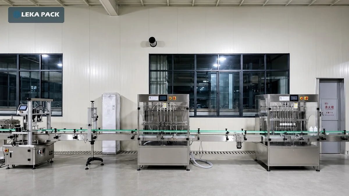 Automatic bottle filling line with filling capping and conveying equipment
