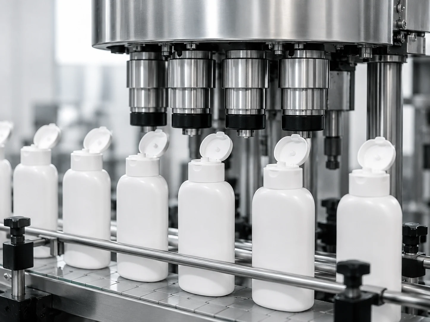 Flip-top caps for bottle capping machine selection