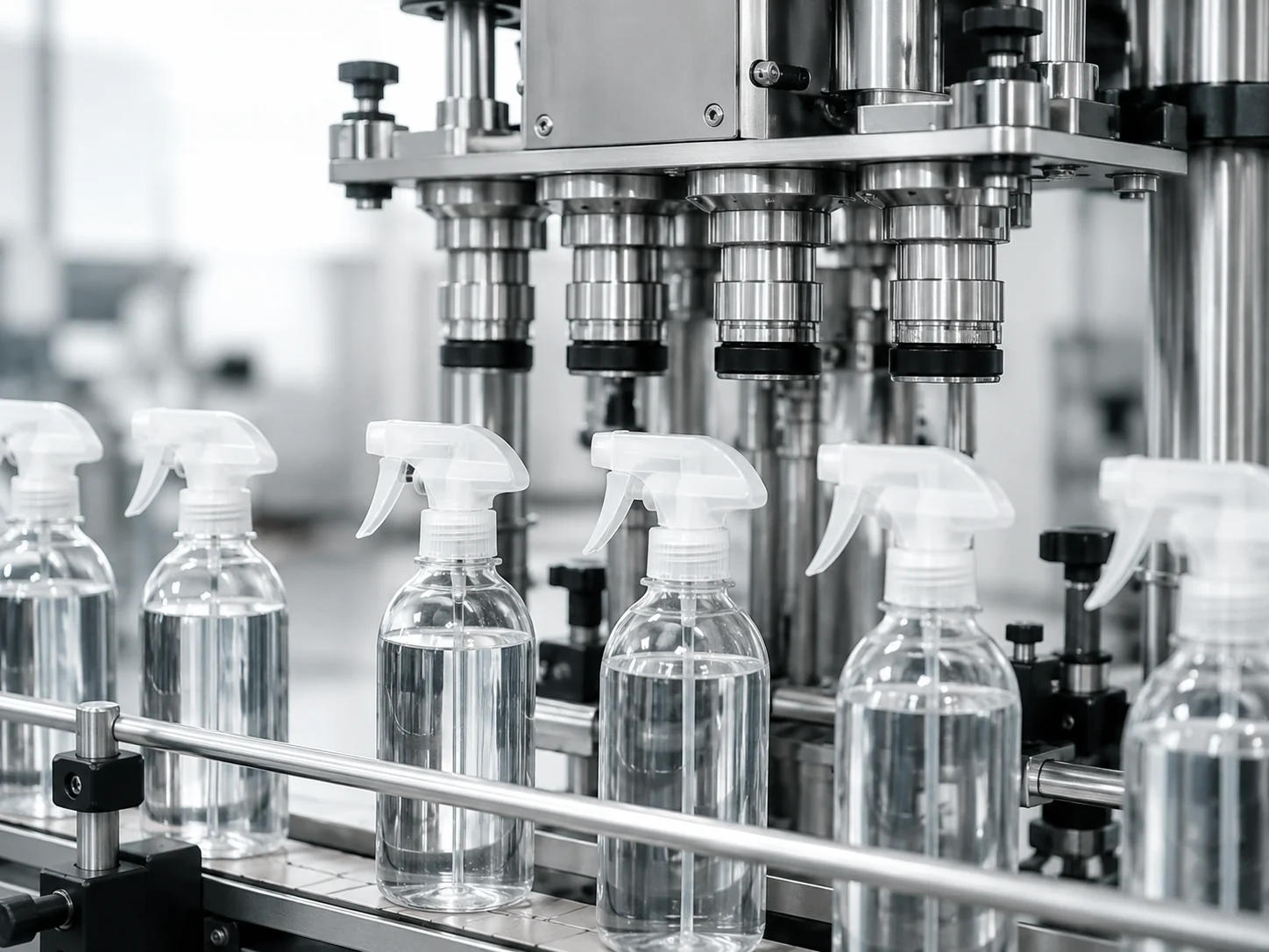 Trigger sprayers for trigger sprayer capping machine selection