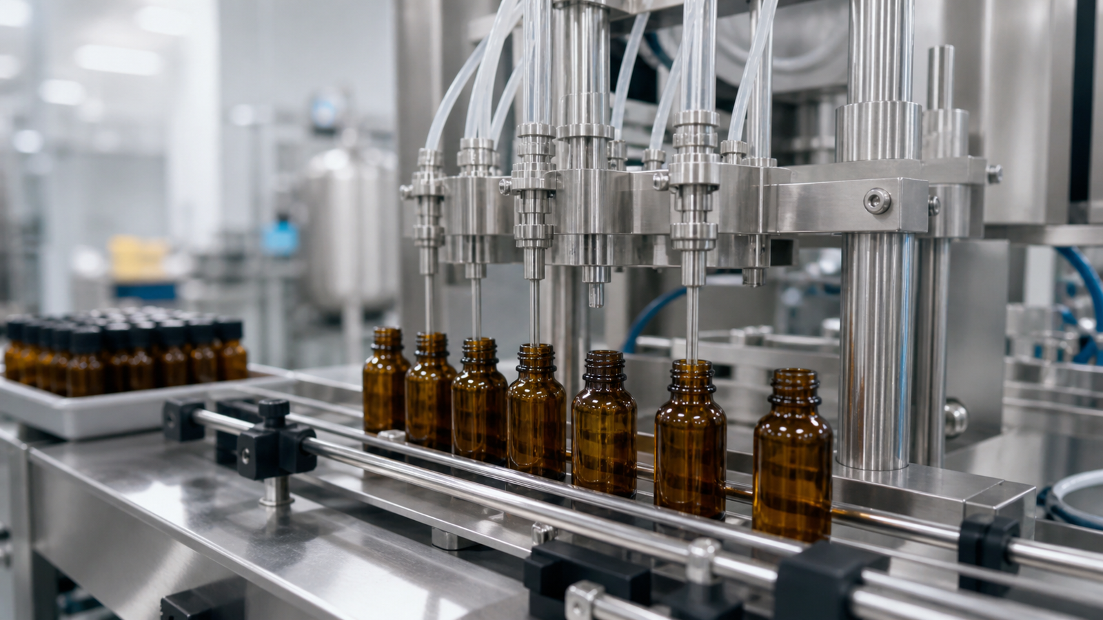 Essential oil filling machine application for small bottles