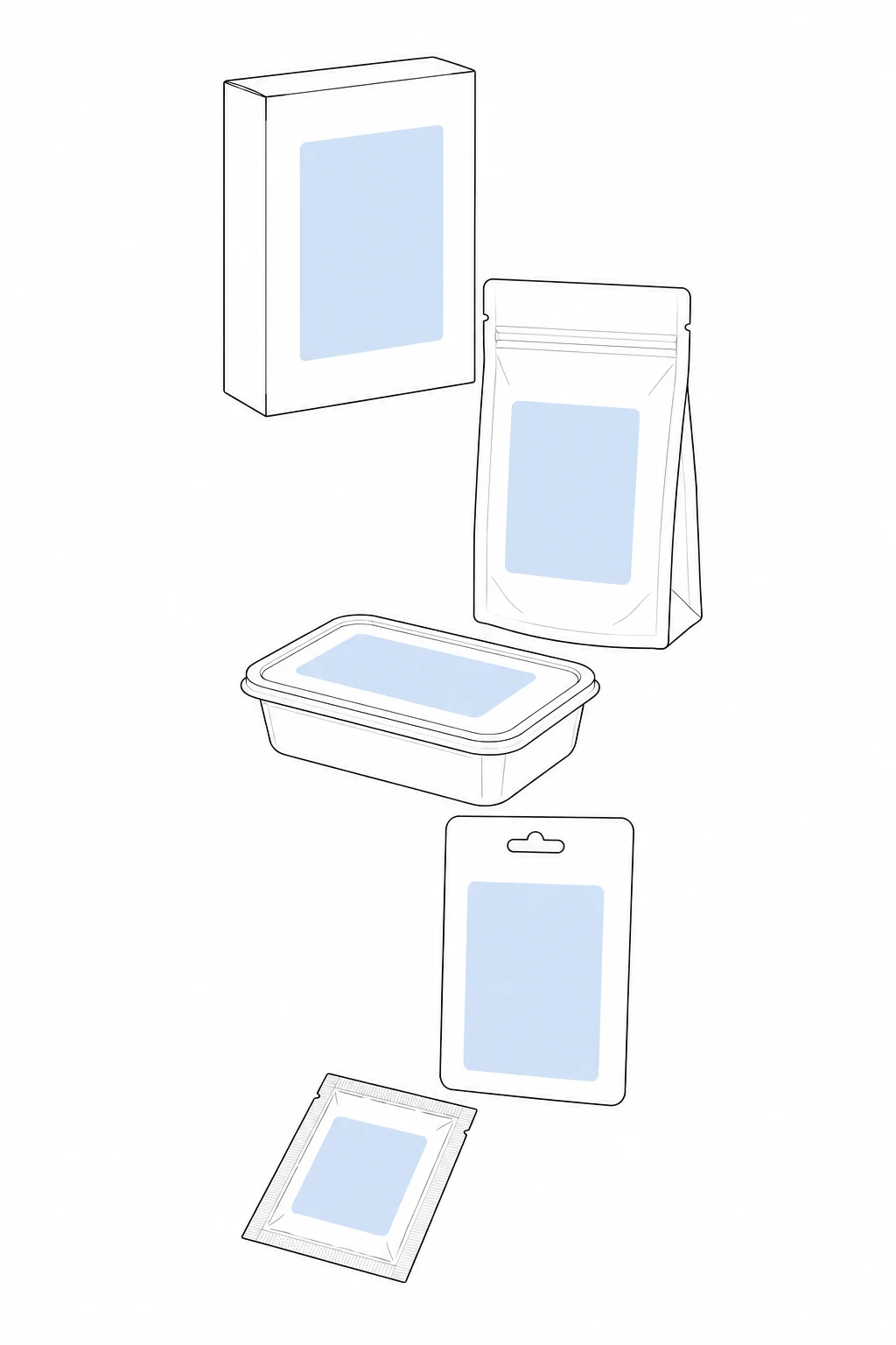 Flat surface label applicator for boxes bags cards and flat packaging