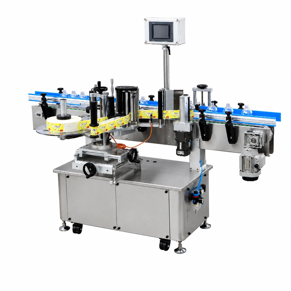 LEKA-lb050 automatic three-roller round bottle positioning labeling machine thumbnail