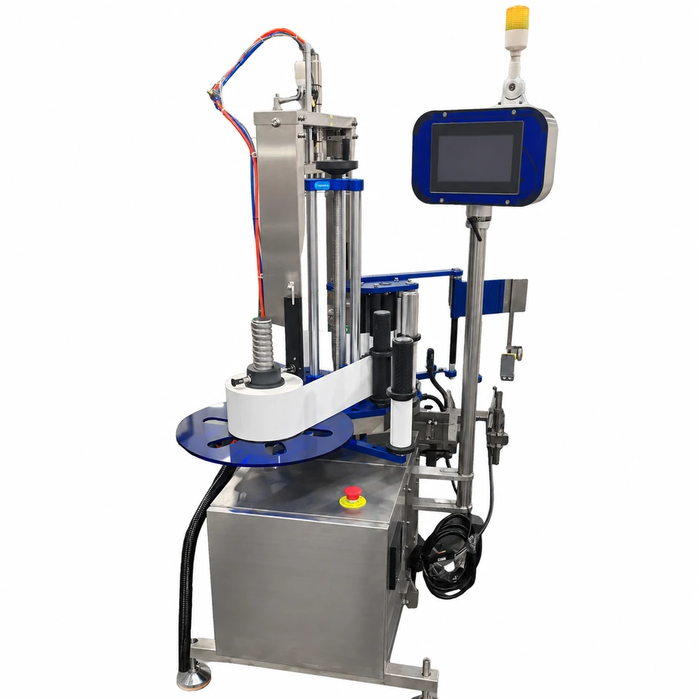 LEKA-LB070X automatic inline flat labeling machine