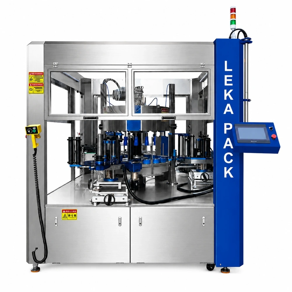 LEKA-LBGDP24 automatic high-speed positioning rotary labeling machine