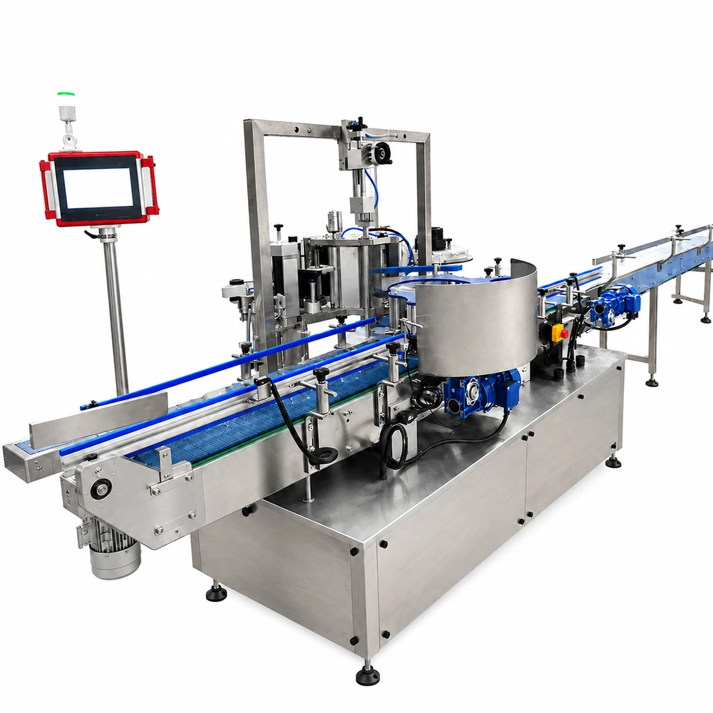LEKA-LBZR03 Large Bucket Star Wheel Hot Melt Glue Labeling Machine