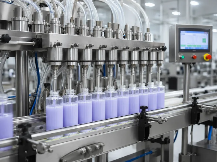 Multi-head cosmetic filling machine capacity configuration