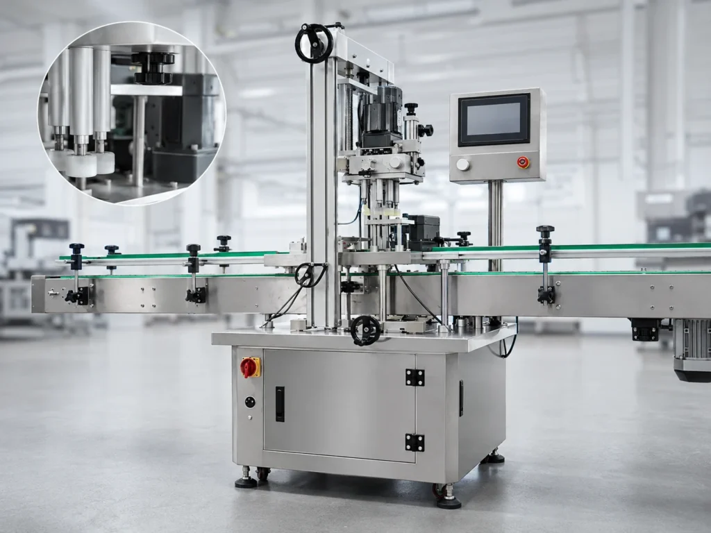 LEKA-CP-C-servo Enclosed Claw-Type Servo Capping Machine