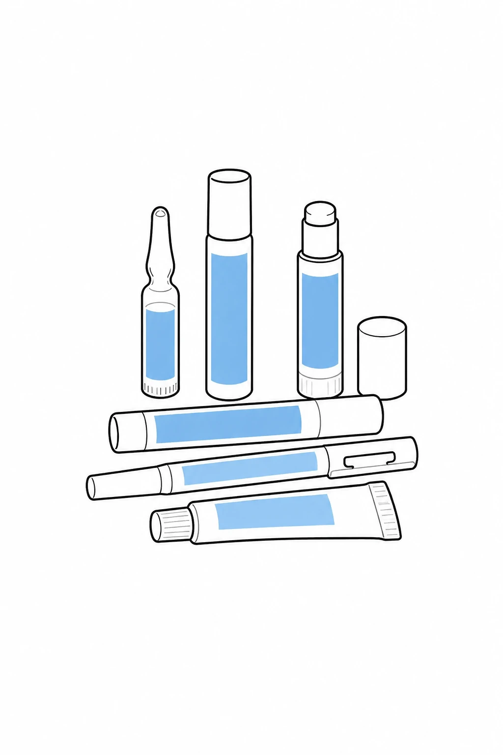 Small cylindrical products for horizontal labeling machine selection