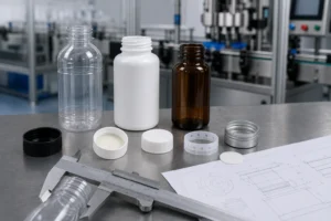 Bottle and cap compatibility review with PET, HDPE and glass bottles, threaded closures, liner and neck measurements