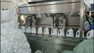 5L laundry detergent filling line with four-head servo filling