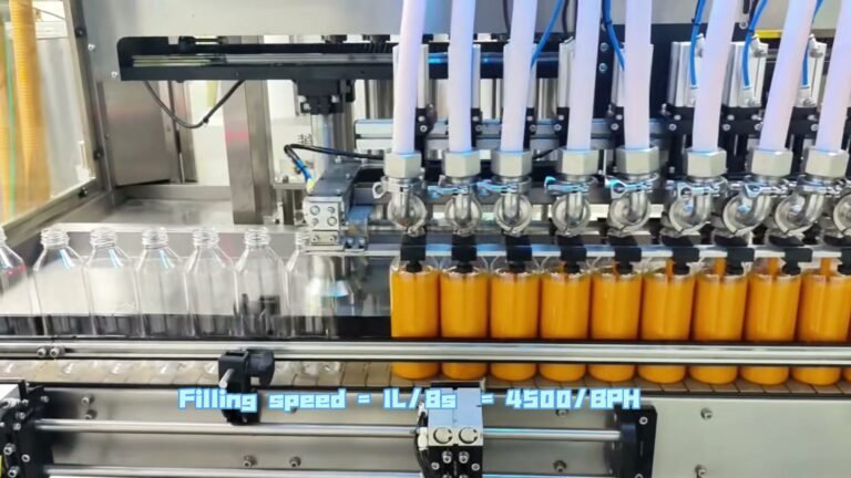 Automatic Mango Juice Bottle Filling and Capping Line with 10-Head Servo Filler